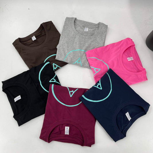 photograph of multiple exist travels tshirts