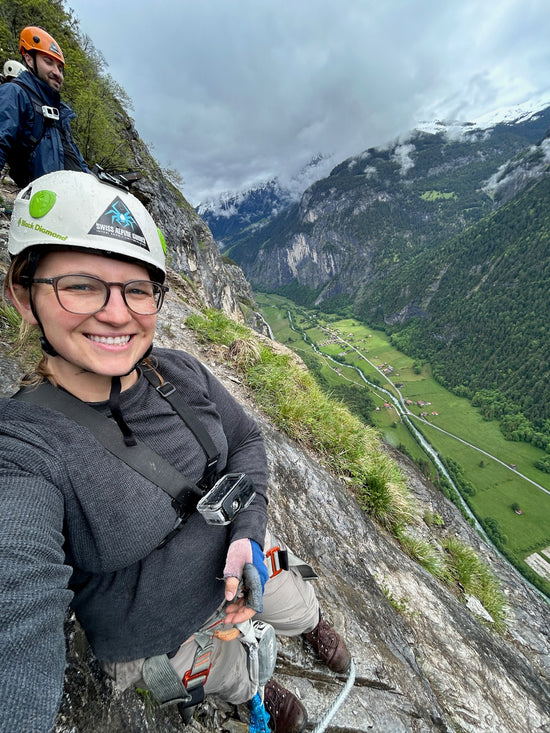 Climbing Along a Via Ferrata in Switzerland!