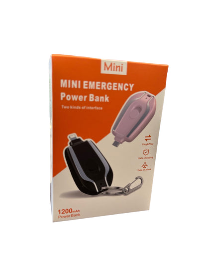 Light Mini USB Power Banks Emergency Charging Battery Pack Keychain Portable Charger